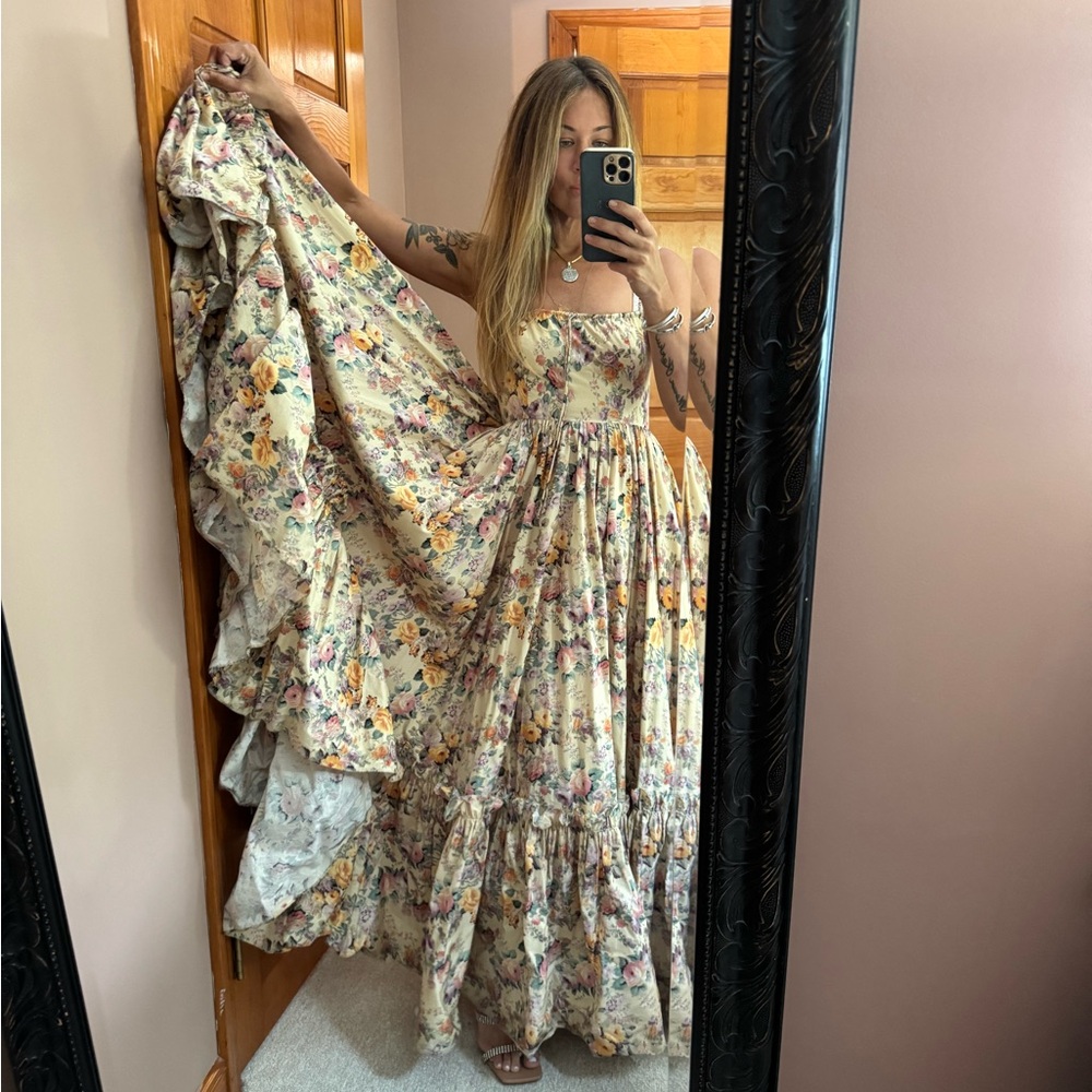 Anthropologie Embellished Tiered Maxi Dress - Picture 2 of 2